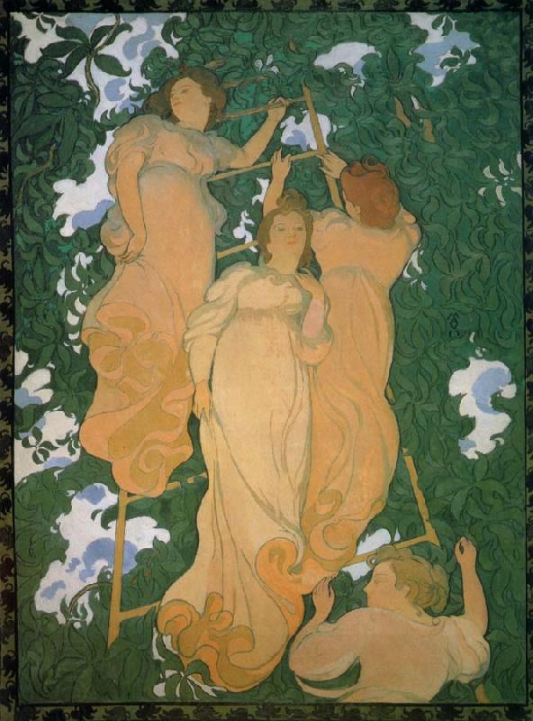 Maurice Denis the ladder in the foliage China oil painting art